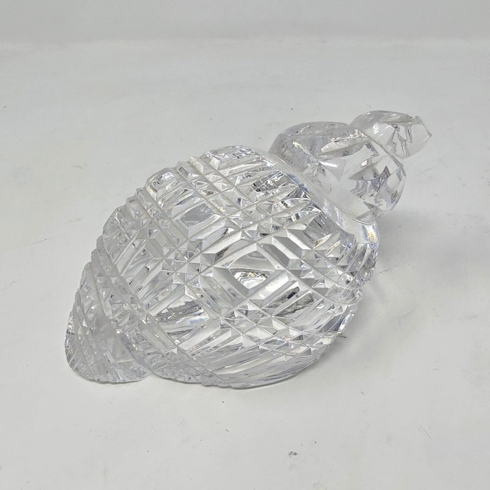 Vtg Waterford crystal shell conch sculpture figurine art glass paperweight